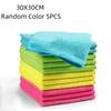 5 PCS Bamboo Fiber Dish Washing Cloths Super Absorbent Lint Free Streak Free Reusable Towels for Kitchen Household Daily Cleaning