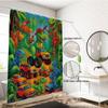 1Pc Forest Cartoon Dinosaur Printed Waterproof Shower Curtain Bathroom Partition Privacy Multiple Sizes 12 Hooks Easy To Install