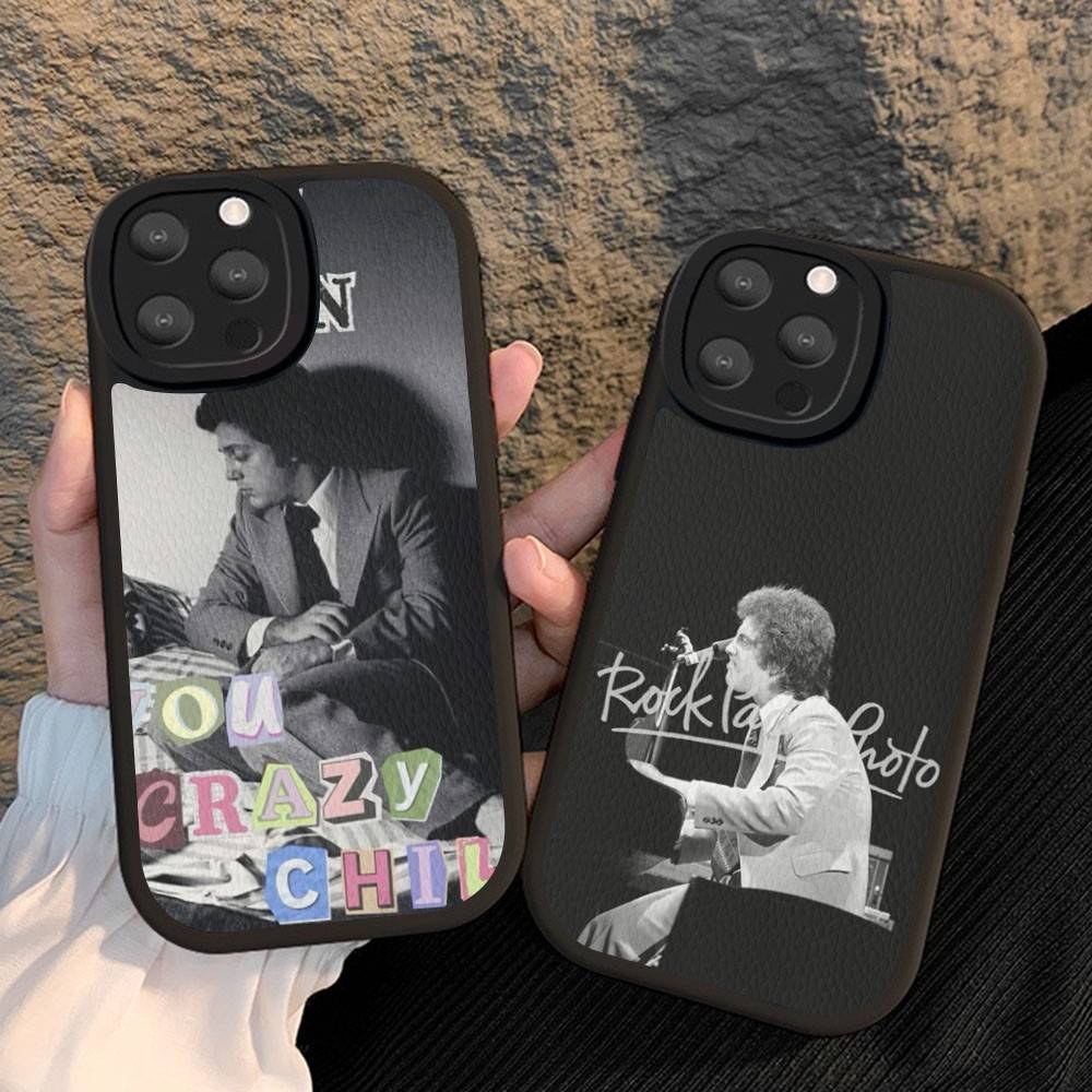 Singer Billy J-Joel Phone Cover For IPhone 16 15 14 13 12 11 Pro Max Plus Leather Soft Case