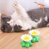 Interaktives Katzenspielzeug mit um 360 Grad drehbarem fliegendem Vogel, Biene, Schmetterling und Blumenbasis, Katzen-Teaser, Heimtierbedarf