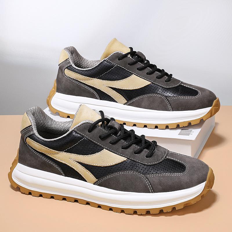 

Men s shoes 2025 summer new breathable thin hollow mesh casual shoes trendy men s fashion lightweight high-end sports shoes 38