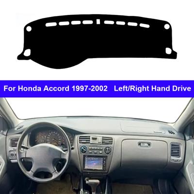 Car Auto Inner Dashboard Cover For Honda Accord 1997 - 2002 LHD RHD Dashmat Carpet Cape Sun Shade Pad Rug Anti-UV 2001 2000 1999