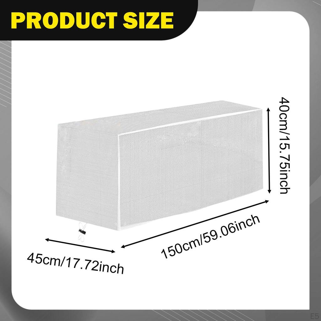 Garden Netting for Raised Beds Barrier Mesh Breathable with Drawstring Row Cover Protection