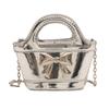 Laser Bag Childrens Bow Pairing With Trendy Chain Decoration For Go Out Play To