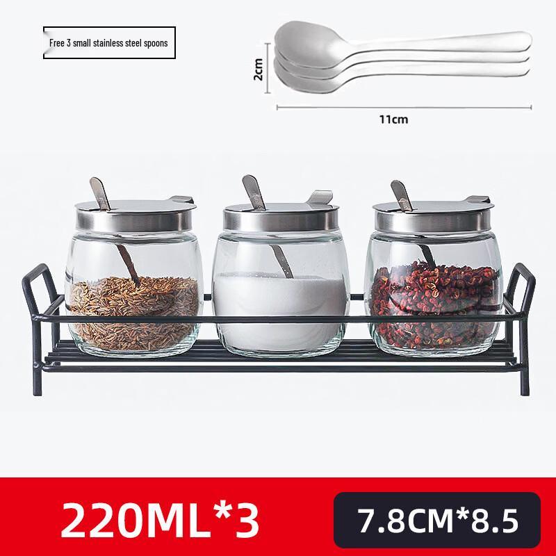 Ruhan Glass 3-Flavor Seasoning Set