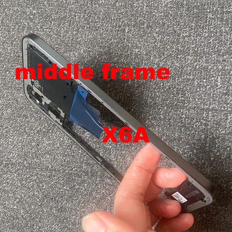 For Huawei Honor X5 Plus / X6a Middle Frame Front LCD Frame Bezel Plate Housing Replacement WOD-LX1 WOD-LX2 WOD-LX3