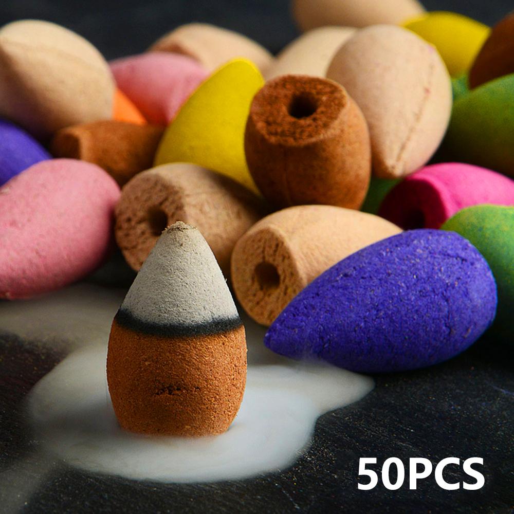 Incense Cones Fragrance Incense Sandalwood Mixed with Natural Incense Stick Fragrant Cone Aromatherapy Lavender Rose Jasmine