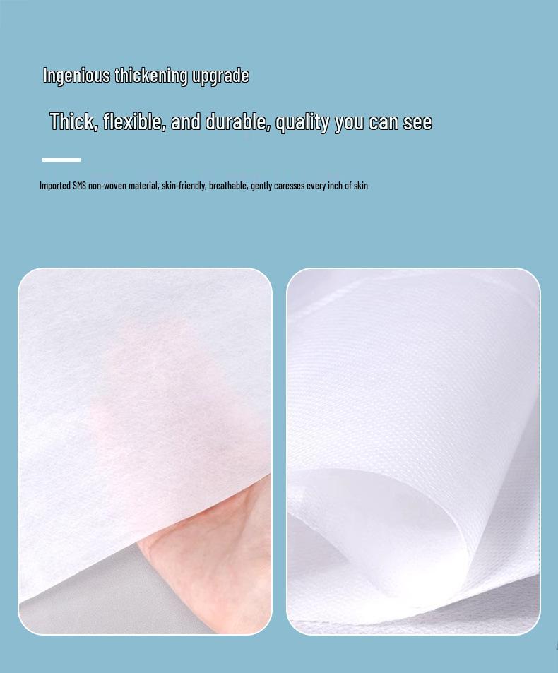 Waterproof, Oil-Resistant Disposable Bed Sheets with Face Hole for Beauty Salons and Massage, SMS Thickened, Breathable