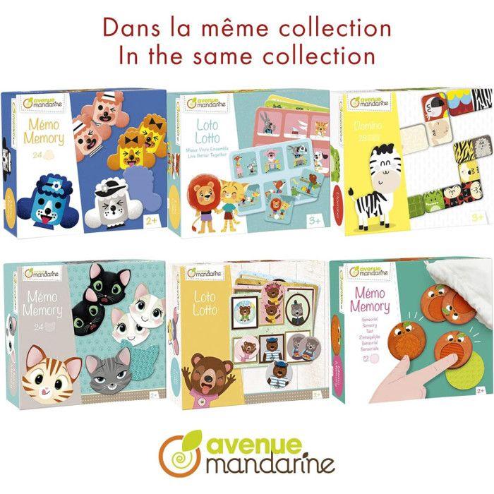 Loto Animaux familiers - Mandarine - Jeu éducatif - Intérieur - Enfant - Mixte - 24 mois - 2 ans