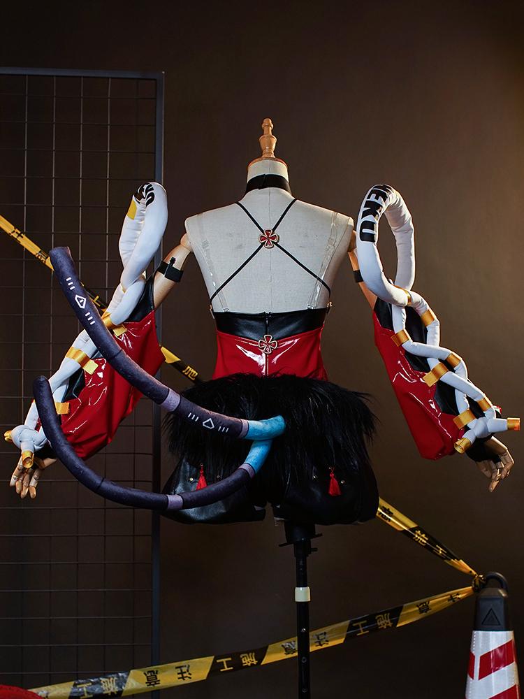 Game Zenless Zone Zero Nekomata Cosplay Costume Women Nekomiya Mana Cat Girl Red Uniform Halloween Full Set