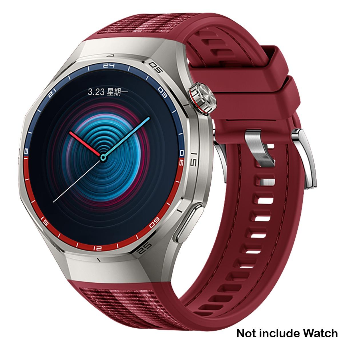 

Силіконовий + Плетений Ремінець для Huawei Watch GT6 Pro 46 мм Спортивний Ремінець для Huawei Watch GT6 Pro 46 мм Браслет Correa Аксесуари ;][ For GT6 Pro 46mm червоний