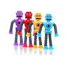 1 Set of 4 Pop Tube Robots, Korean Popular Puzzles