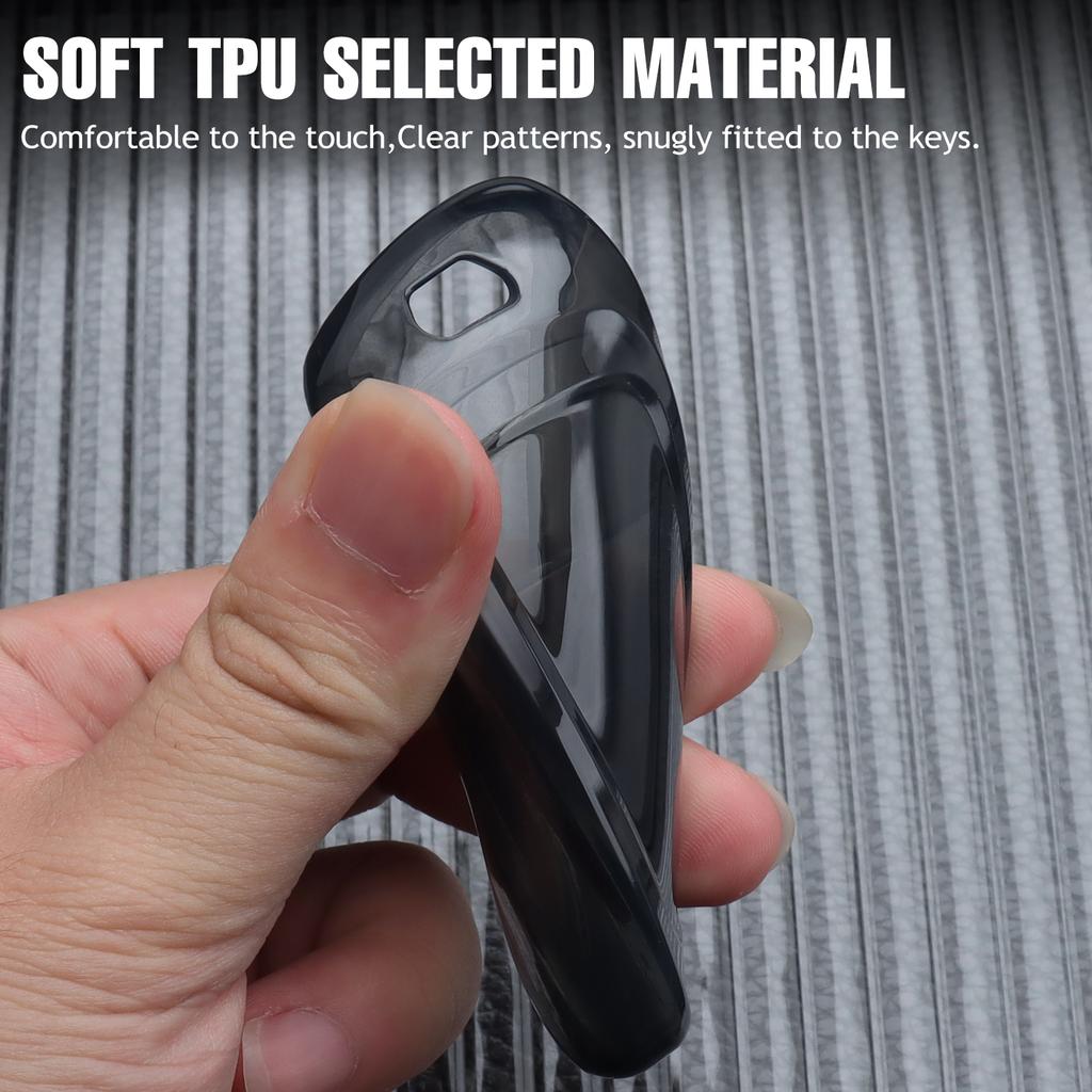 Transparent Tpu Car Key Case Cover For Hyundai Tucson L Santa Fe Nexo Nx4 Ioniq 5 Atos Prime Solaris Accessories