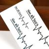 10pcs Tattoo Stickers Punk Men Women Waterproof Temporary English Letters Design