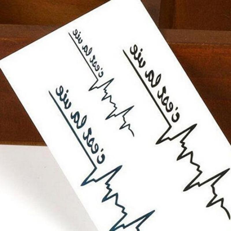 10pcs Tattoo Stickers Punk Men Women Waterproof Temporary English Letters Design
