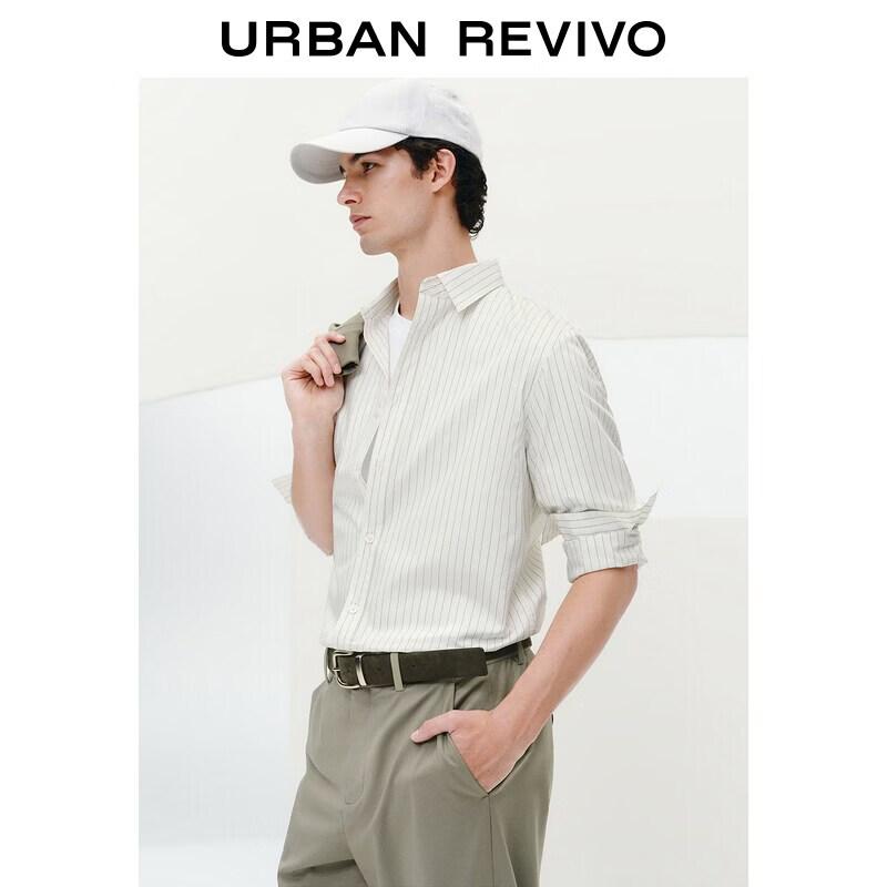 UR Men s 2026 Spring Urban Striped Open Collar Shirt XL