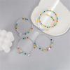 Rainbow Bear Love Beaded Pendants Bracelet for Women Y2K Elegant Trendy Handmade Bead Chain Party Jewelry Gifts
