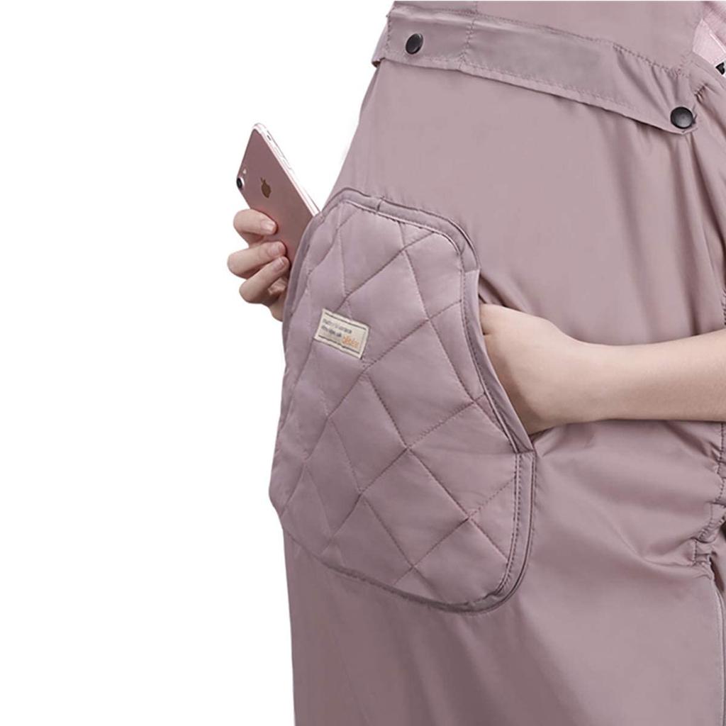Bebamour Baby Carrier Cover with and Cold Weather Perfect for Outings and Baby Showers Hood, Lightweight, Water-Repellent, Protection, (Gray)