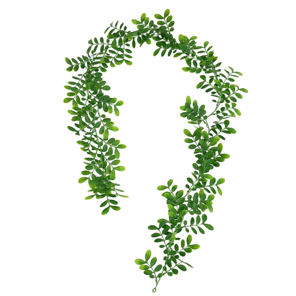 1.8m Artificial Boxwood Garland F Wreath Fake Hanging Plant Vines Suitable For Home Kitchen Wedding Indoor And Outdoor Decoration