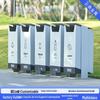 Large Stainless Steel Outdoor Trash Can for Parks and Municipal Areas