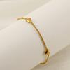 Korean Niche Design Peach Heart Necklace Stainless Steel Versatile Women's Love Bracelet Jewelry