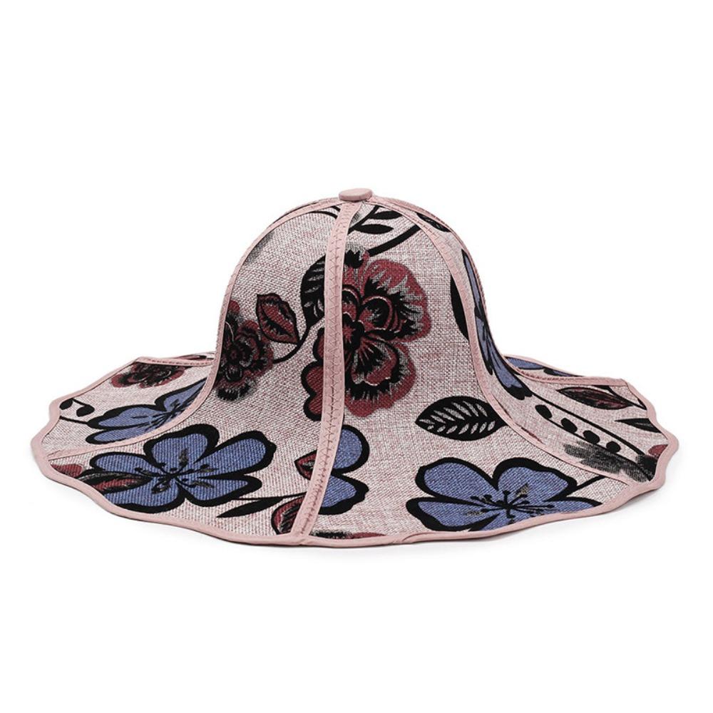 Breathable Sun Hats Adjustable Drawstring Summer Hats Unisex Fisherman Hat  Summer Travel розовый