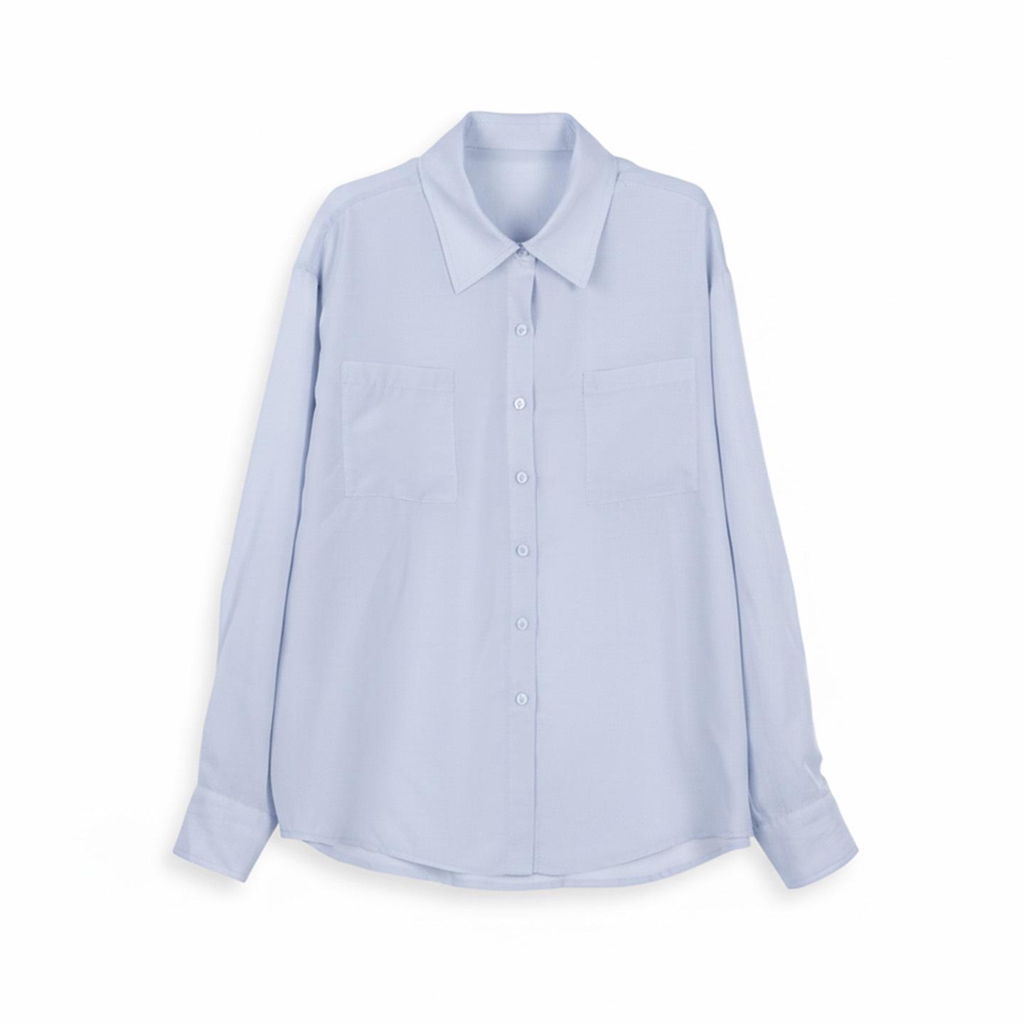 

Women s Pink Mid-Length Drapey Shirt with Niche Design - Perfect for Date Night One Size синій