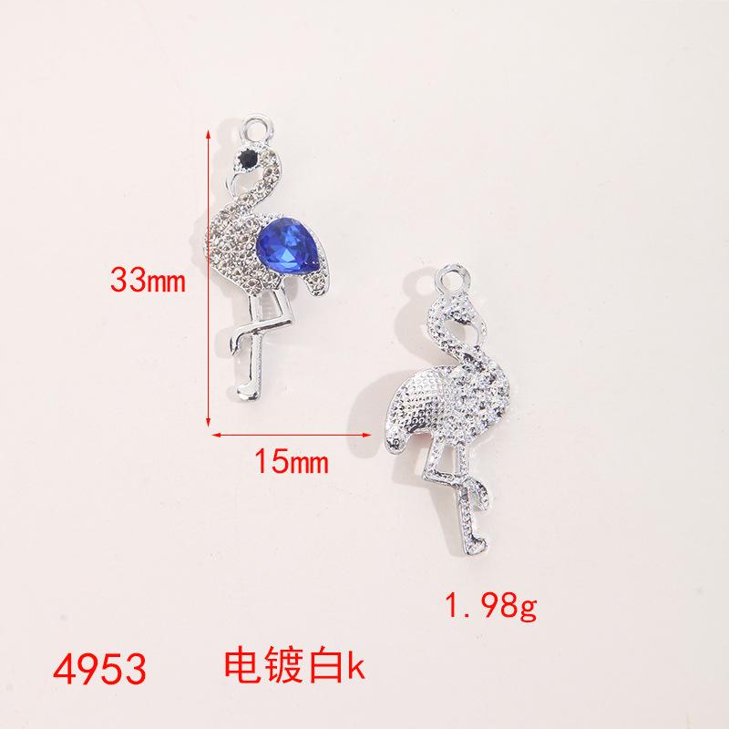Cartoon Alloy Jewelry Dolphin Owl Cute Insect Crystal Necklace Earrings DIY Pendant Accessories