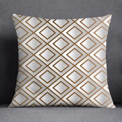 Geometrische Blumen und Pflanzen Serie Muster Heimdekoration Kissenbezug Quadratischer Kissenbezug Heim Büro Kissenbezug