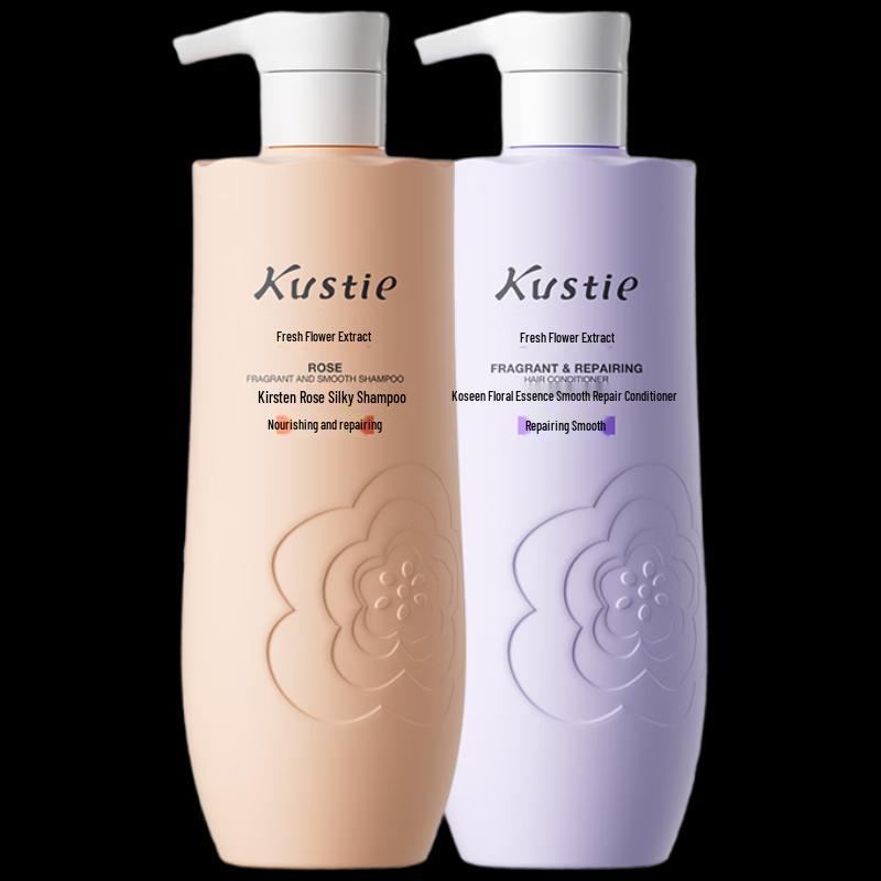 Kustie Rose Volumizing & Smoothing Hair Care Set