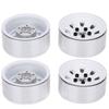 4pcs 1.9'' Aluminium Alloy Wheel Rims Hubs for 1/10 RC Crawler for   SCX10  (White )