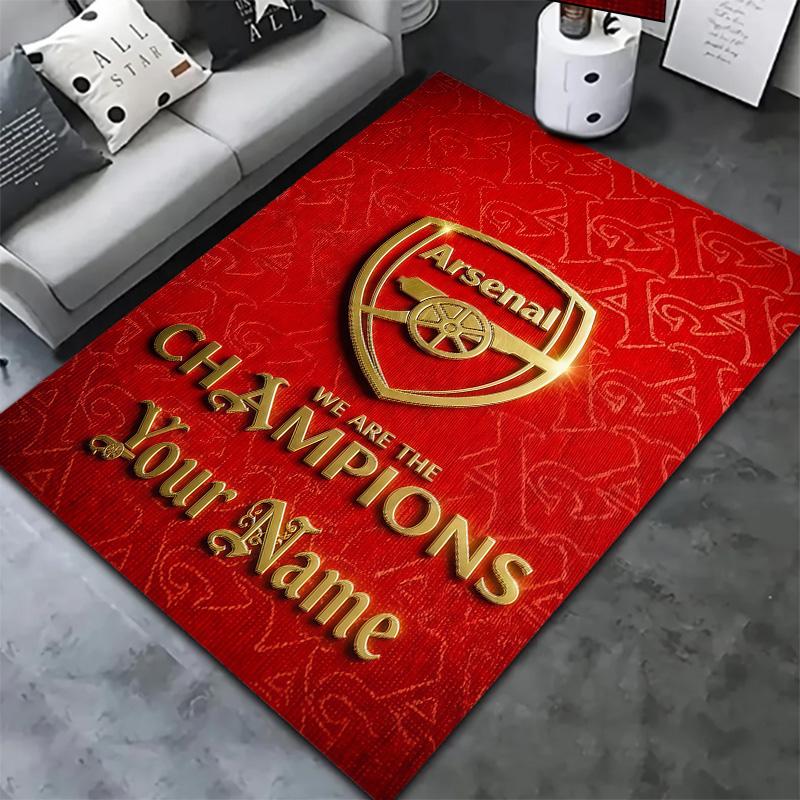 Arsenal F Custom Name Carpet Rug For Living Room Bedroom Home Sofa Decoration Kids Play Nonslip Floor Mat