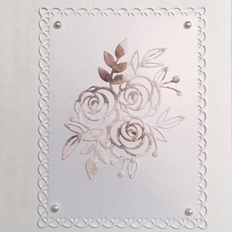 Nested Stitched Scallop Rectangle Frame Metal Cutting Dies  Craft Paper Card Making Scrapbooking