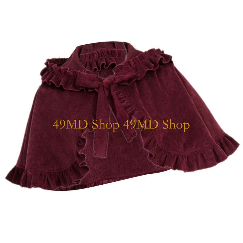 49MD Velvets Christmas Capes Warm Velvets Shawl Multipurpose Stylish Beautiful Shawl for Office Event and Family Gatherings