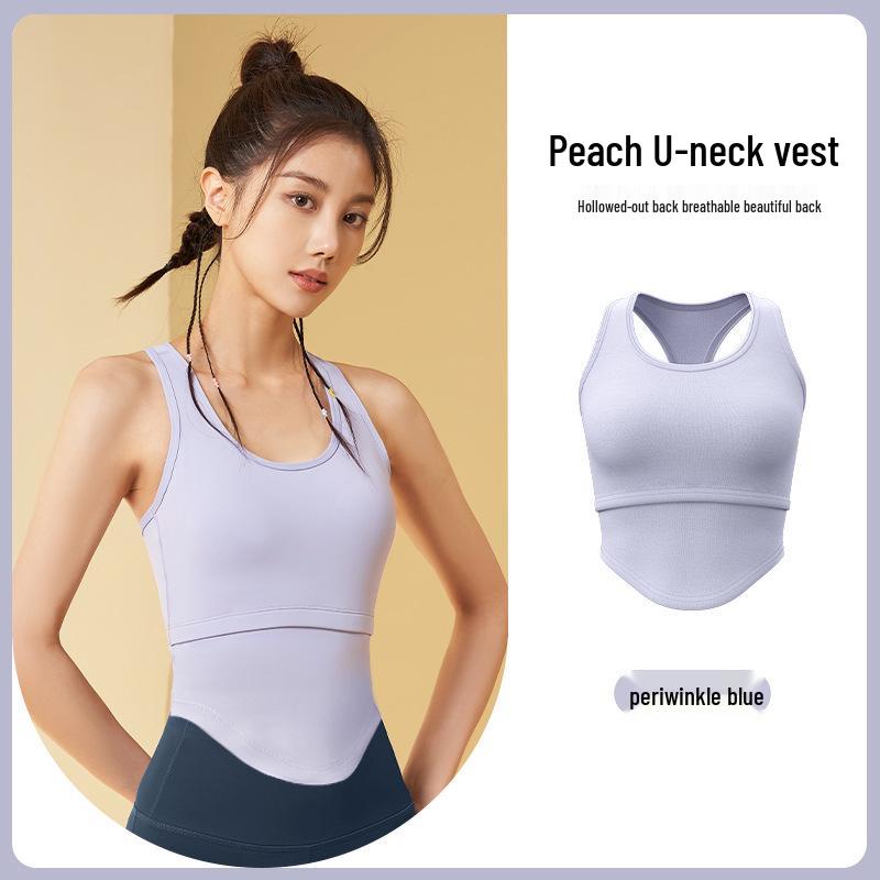 

Juyi Hall Summer Shockproof Yoga Vest with Chest Pad - Beautiful Back Sports and Fitness Outerwear M