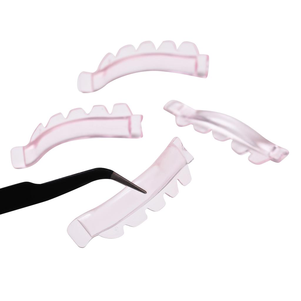 12Pcs/6size Lash Lift Pads, Jelly Lash Lift Rods Self Adhesive Silicone Pads C-Curl Eyelash Lifting Shield,DIY Use At Home