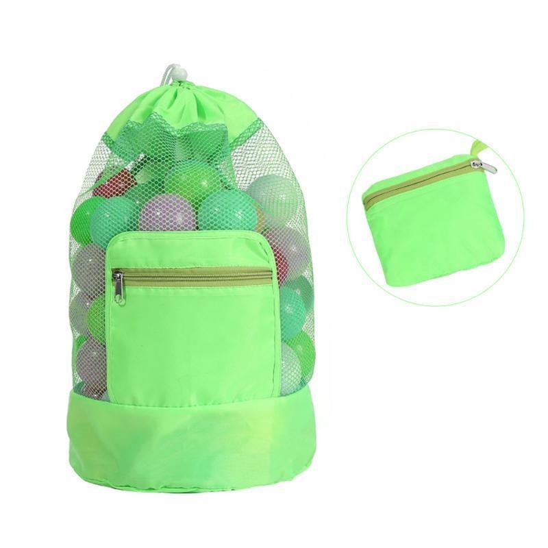 1Pc Foldable Beach Bag Sand Away Beach Mesh Toy Sea Shell Tote Kids Toy Storage Bag