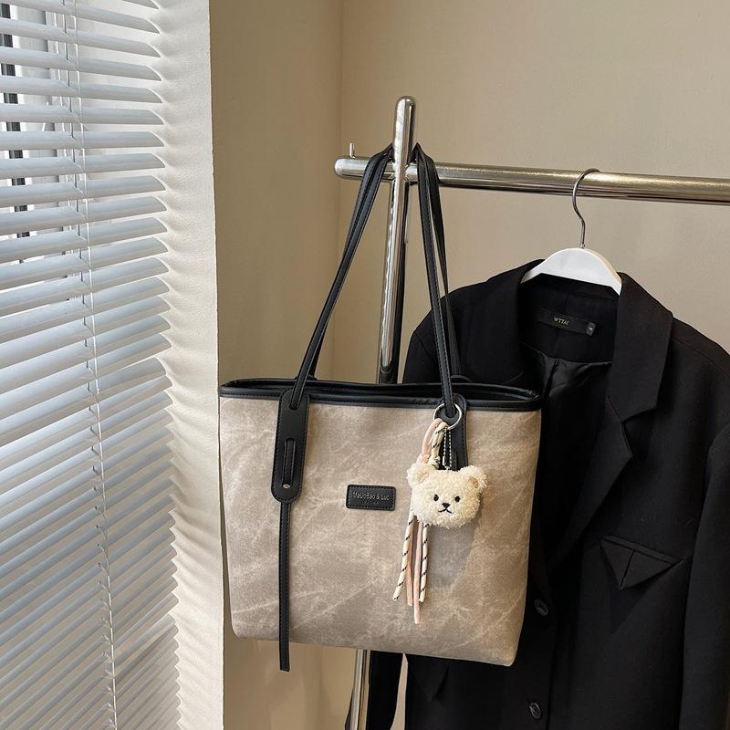 Retro Large-capacity Tote Bag Fashionable and High-quality Single-shoulder Bag Simple and Elegant Commuting Bag