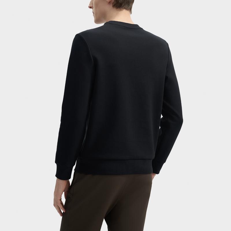 New FILA Sweatshirt Men's Jet Black F11M443205F-BK