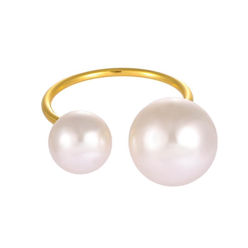 Faux Pearl Napkin Ring - Elegant Hotel Wedding & Party Decoration Small - White Pearl золотой