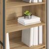 Tall Cabinets Rustic Oak Design 60 x 36 x 200 cm