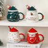 Hot Creative Christmas Gift Snowman Ceramic Cup Large Capacity Mug Cartoon Souvenir Cup Gift Water Cup for Students YUZI