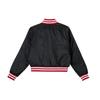 Jordan Color-Block Embroidered Logo Baseball Collar Casual Jacket Women Jackets Black FB5154-010