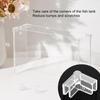 4Pcs Tank Corner Protectors Soft Easy To Use Thick Tight Fit Triangle Keep Safety PVC Transparent Design Fish Tank Protective Covers