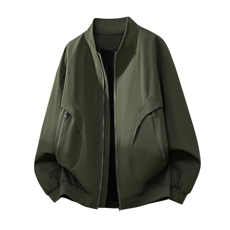 Jacket Men s Baseball Uniform Cotton Coat Men s Coat Loose Warm Top 2XL