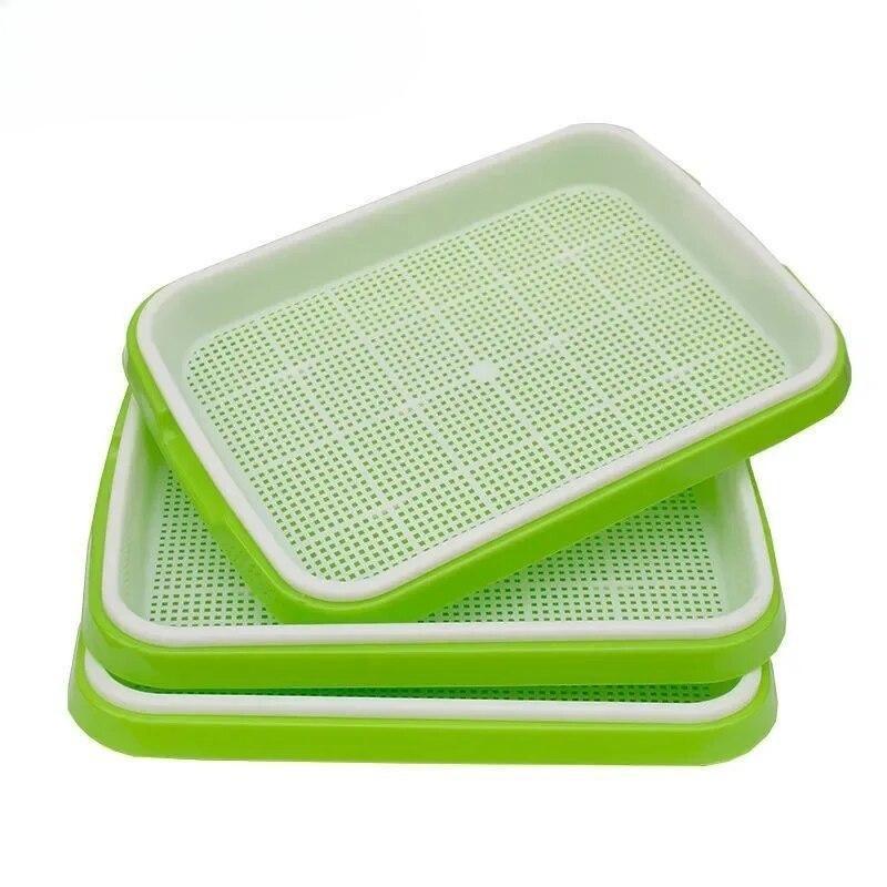 1 Portable Soilless Cultivation Tray For Family Balconies, Hydroponic Tray For Pet Grass And Bean Seedlings, And Home Germination Seedbed