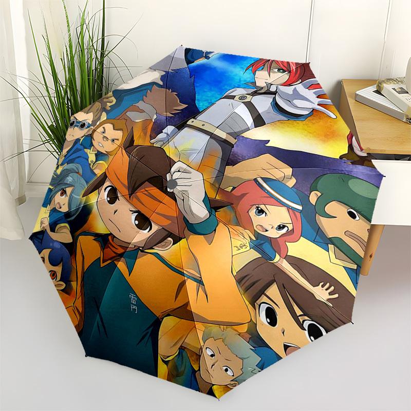 

1pc Adventure Time: Jake & Finn Automatic Folding Outdoor Umbrella - Portable 3-Fold Design, 8-Rib Iron Frame Outdoor Umbrella for Fans, Traveler