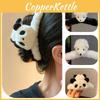 Cute Panda Plush Hair Clip Handcrafted Cartoon Clip For Women's Hairstyles