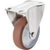 TRUSCO TYS Series Steel Fixed Urethane All-Stainless Bracket, 100, TYSUK-SUS-100