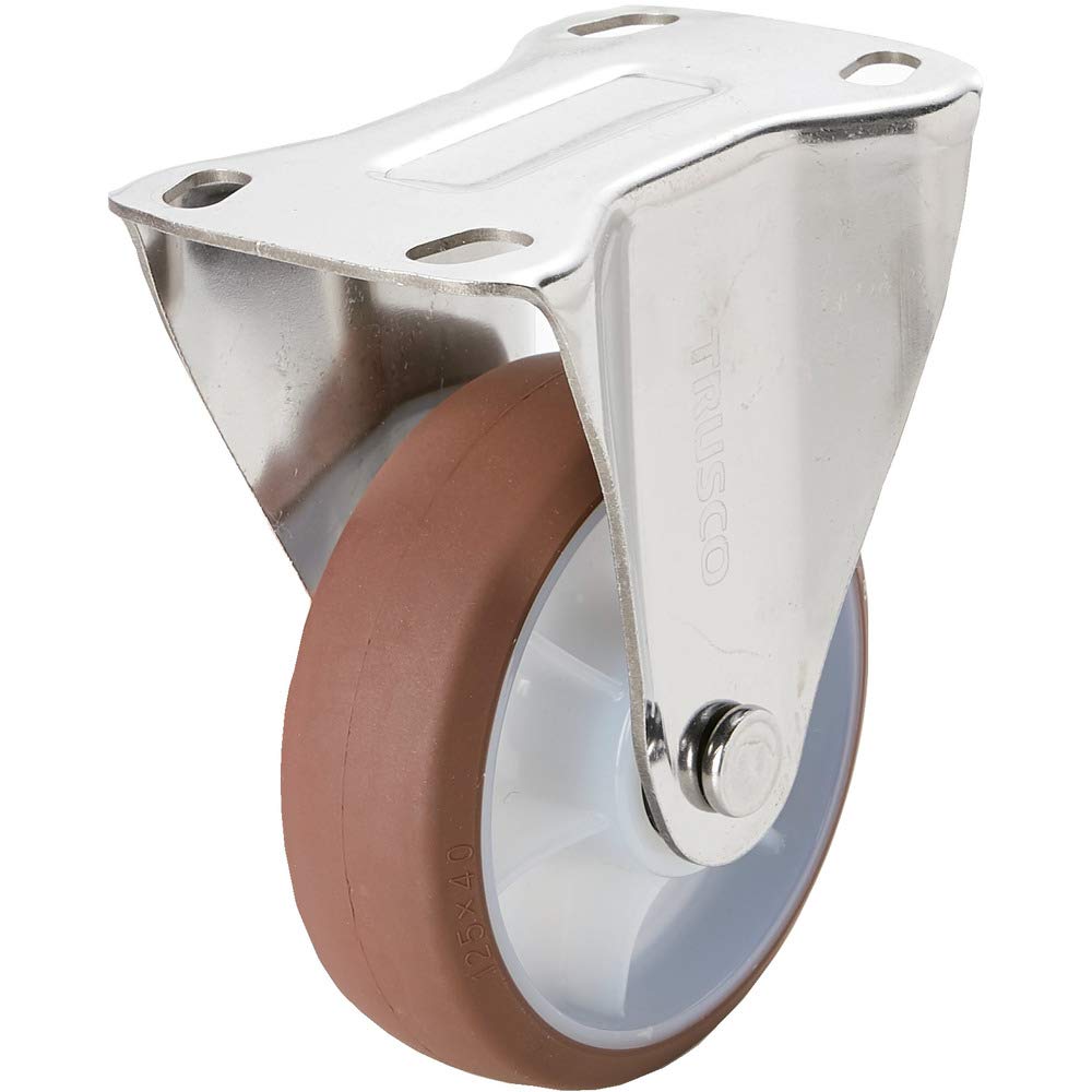 

TRUSCO TYS Series Steel Fixed Urethane All-Stainless Bracket, 100, TYSUK-SUS-100